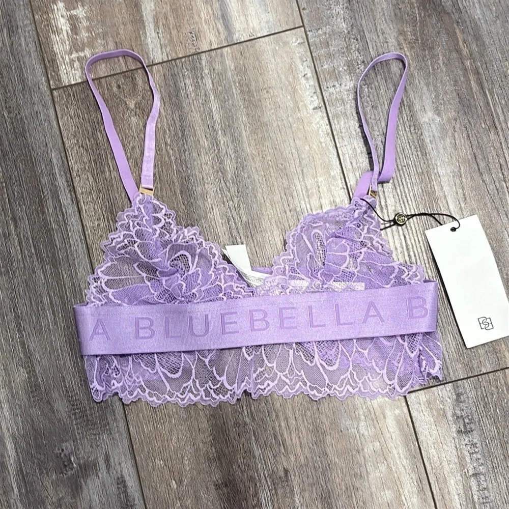 Bluebella purple lace Tori bra XS NEW - Picture 8 of 12